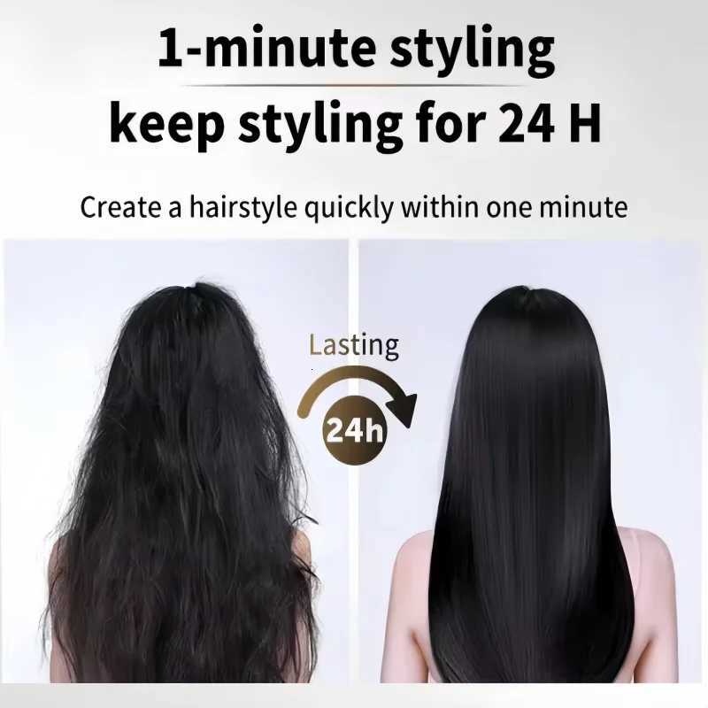 2 IN 1 Professional Hair Straightener Hair Dryer Negative Ion Iron Long Lasting Styling Tool Wet and Dry StraightenerW250904