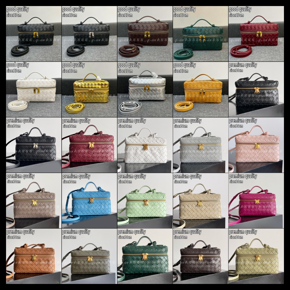 (Order by pic in opt, not by desc)woven box - shaped makeup bag New designed Vintage-Inspired Messenger Bag Perfect for Street leather Woven Shoulder Bag