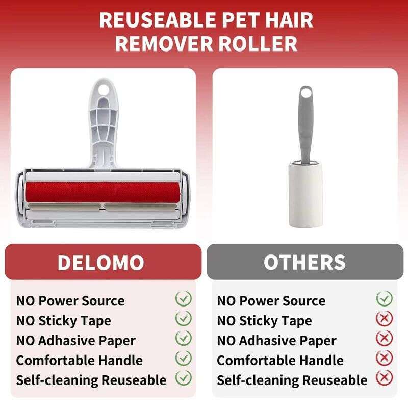famous brand Pet Roller Dog Cat Fur Remover With Self Cleaning Base Efficient Animal Hair Removal Tool Perfect For Furni