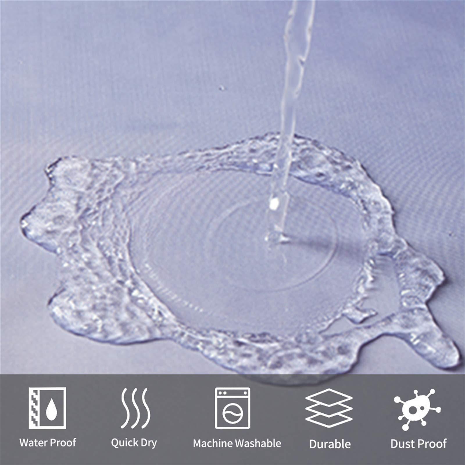 YL-37096 High-precision Customized 3D Curtain Printing Finished Landscape Wave Curtain Blackout Curtain