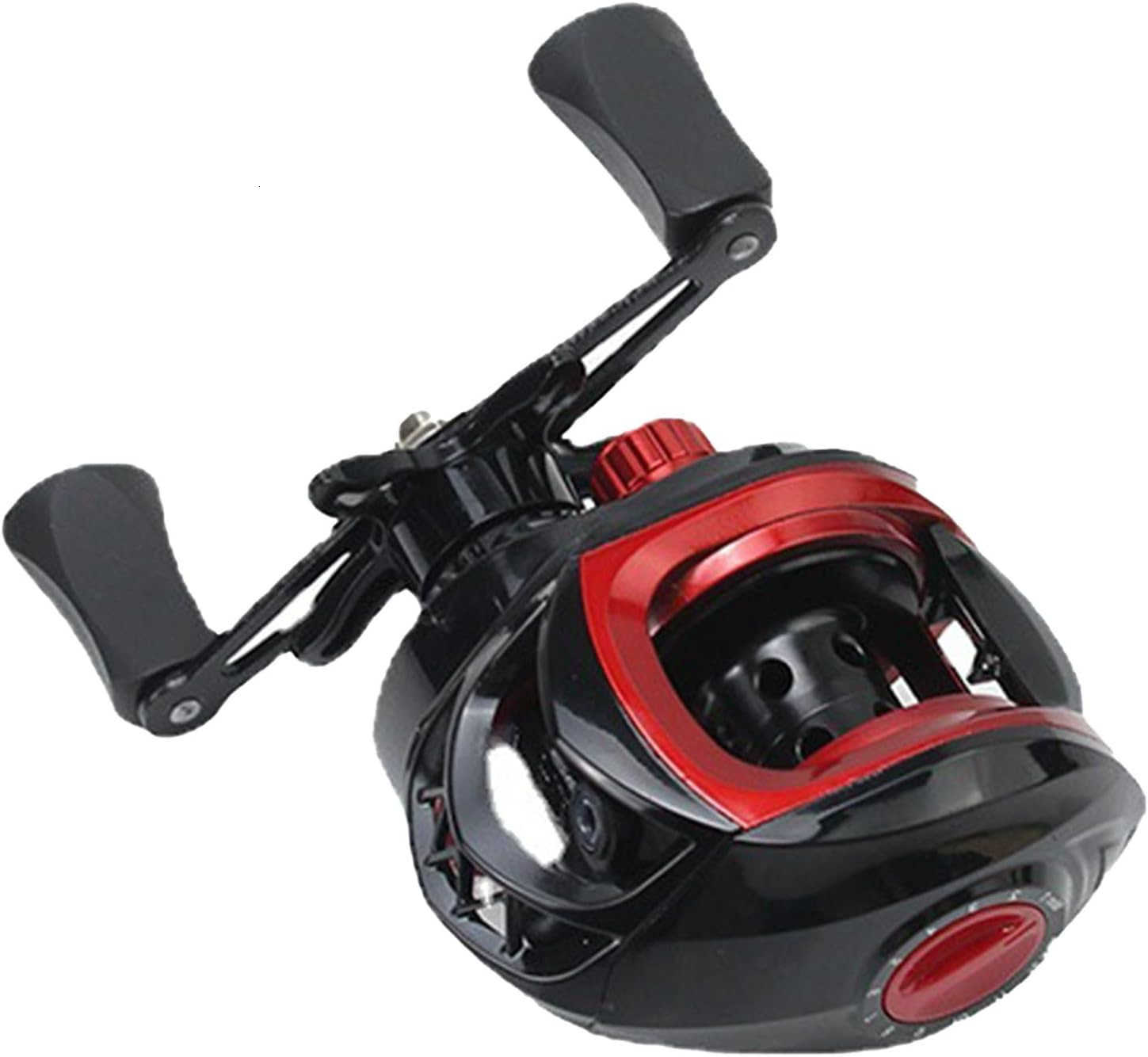 Baitcasting Reel 721 Gear Ratio Baitcast Fishing Reel Long Cast Spool Smooth Fishing Reel for Saltwater Freshwater W250904