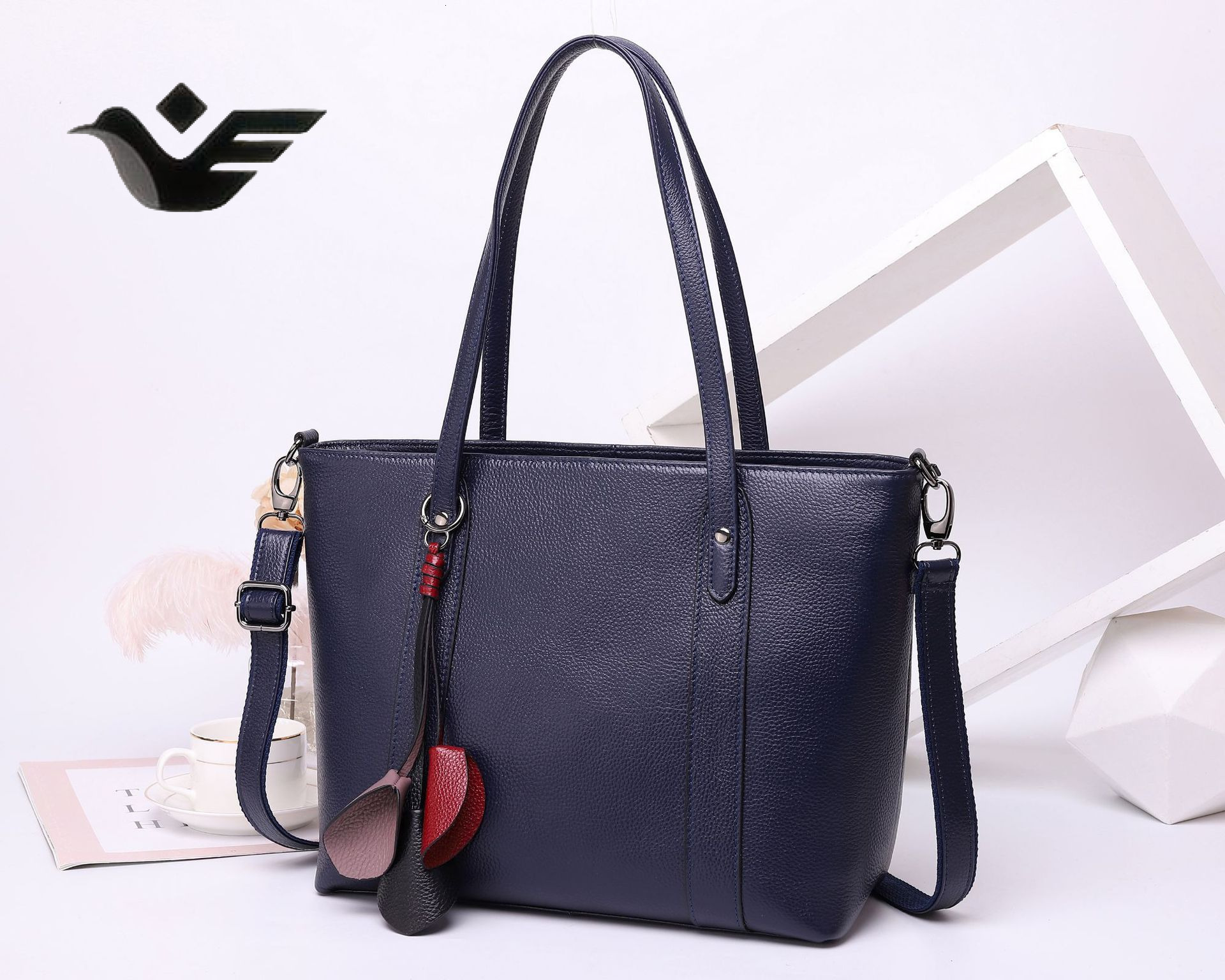 Feiyan Free Shipping New Designer Bag Luxury Shopping Bag Top Layer Cowhide Fashion Women's Bag Tote Handbag Crossbody Genuine Leather Large Capa