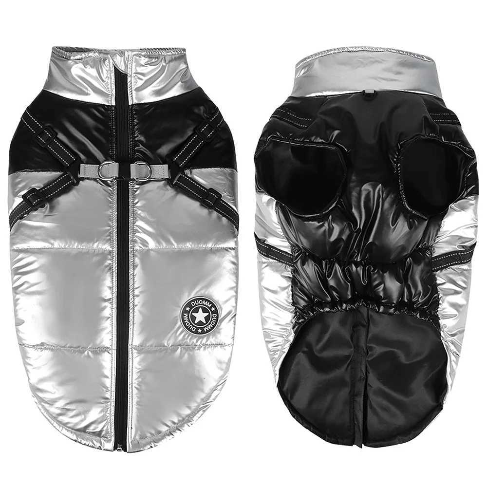 Reflective Warm Winter Dog Clothes Waterproof Dogs Vest For Medium Large Dogs Pet Big Dog et Coat Pet Clothing With Harness W250904