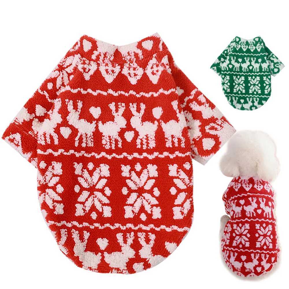 Dog Christmas Clothes Soft Fleece Pet Cat Clothing Puupy Pug Chihuahua Christmas Vest Shirt New Year Dog Costume S2XL W250904