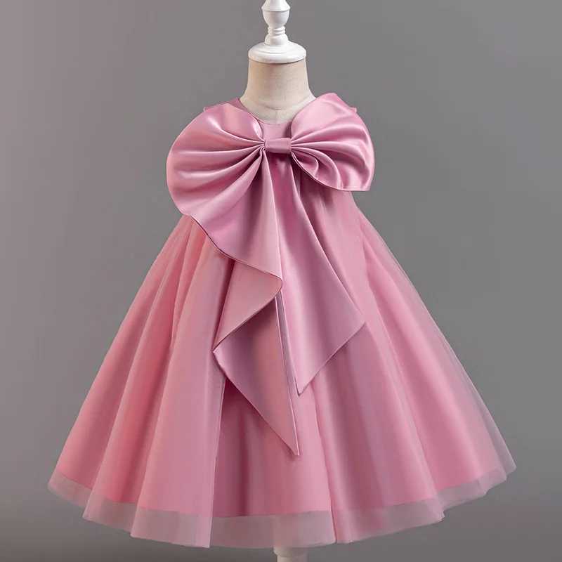 Toddler Girl Dress 0-4 Years Flower Bow Dress Christmas Halloween Princess Dress Childrens Dress Birthday Party Girl Dresses Z250904