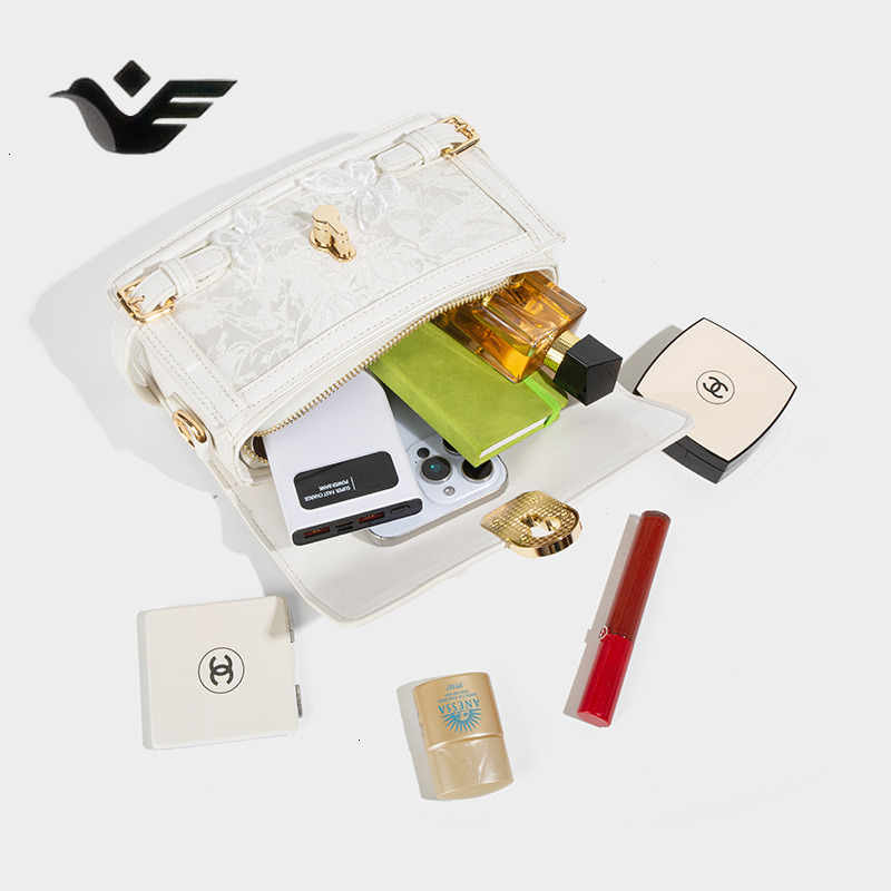 Feiyan Free Shipping New Designer Bag Luxury Shopping Bag Fairy Lace Box Bag Fashion New High-end Butterfly Embroidery Small Square Bag Trendy Commute