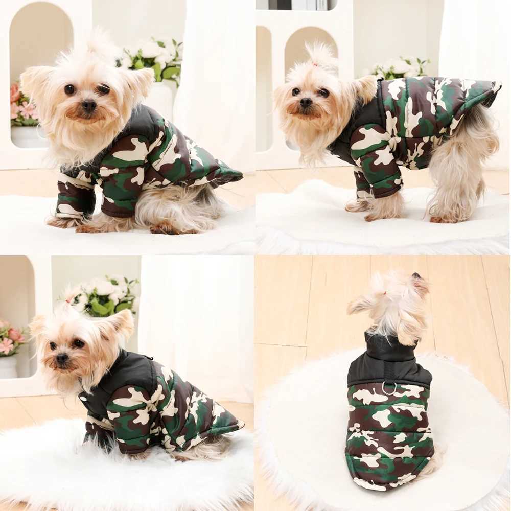 Dog et Winter Warm Pet Clothes For Small Medium Dogs Cat Waterproof Puppy Padded Vest Coat With Dring Yorkie Pug Outfits W250904