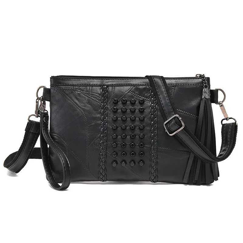 Fashion Tassel Womens Bags Fringed Handbags Leather Women Messenger Bag for s Crossbody Bag Females Clutches Z250903