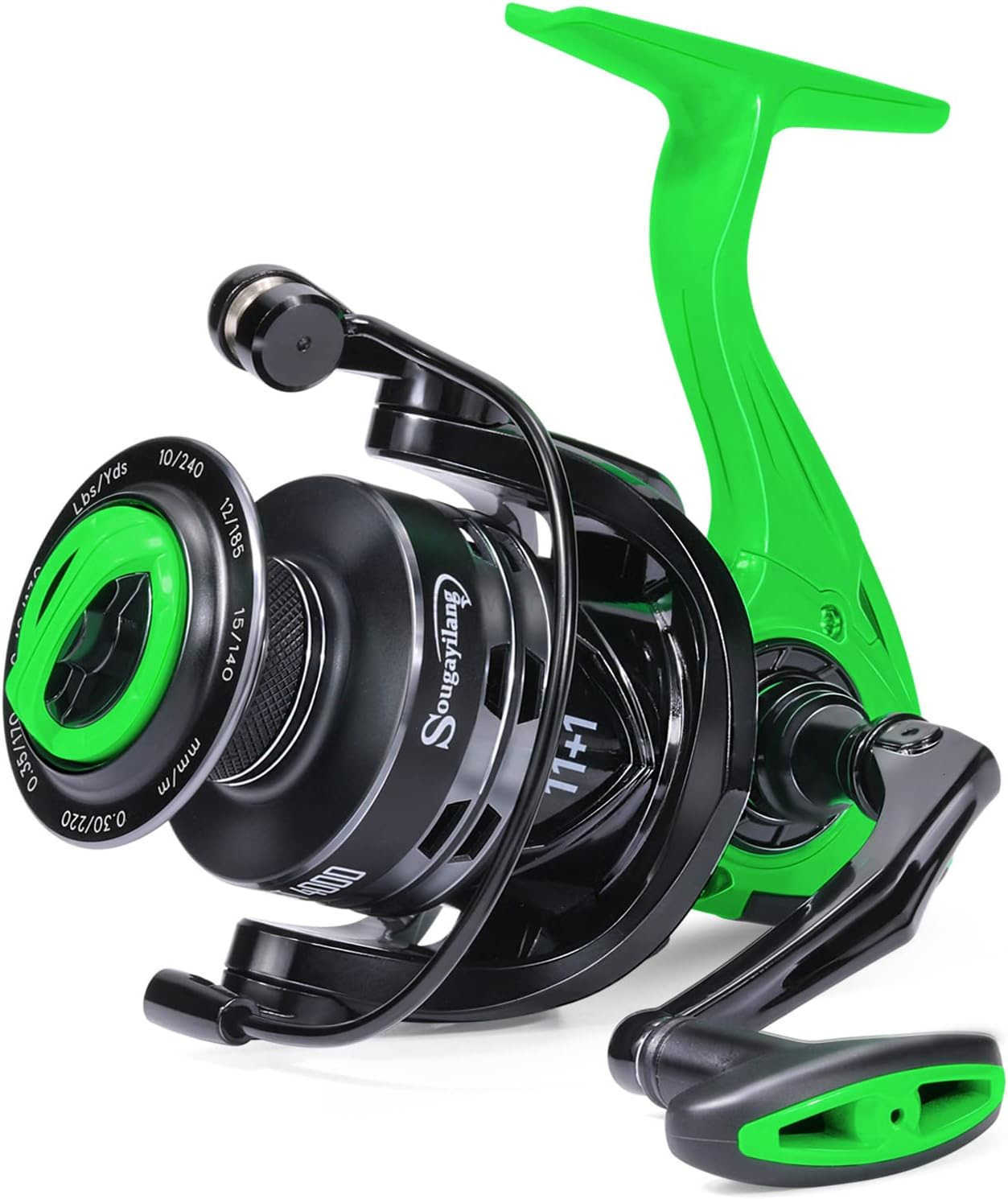 Fishing Reel 521 High Speed Spinning Reel Lightweight 111BB Ultra Smooth for Saltwater or Freshwater10006000 Series W250904
