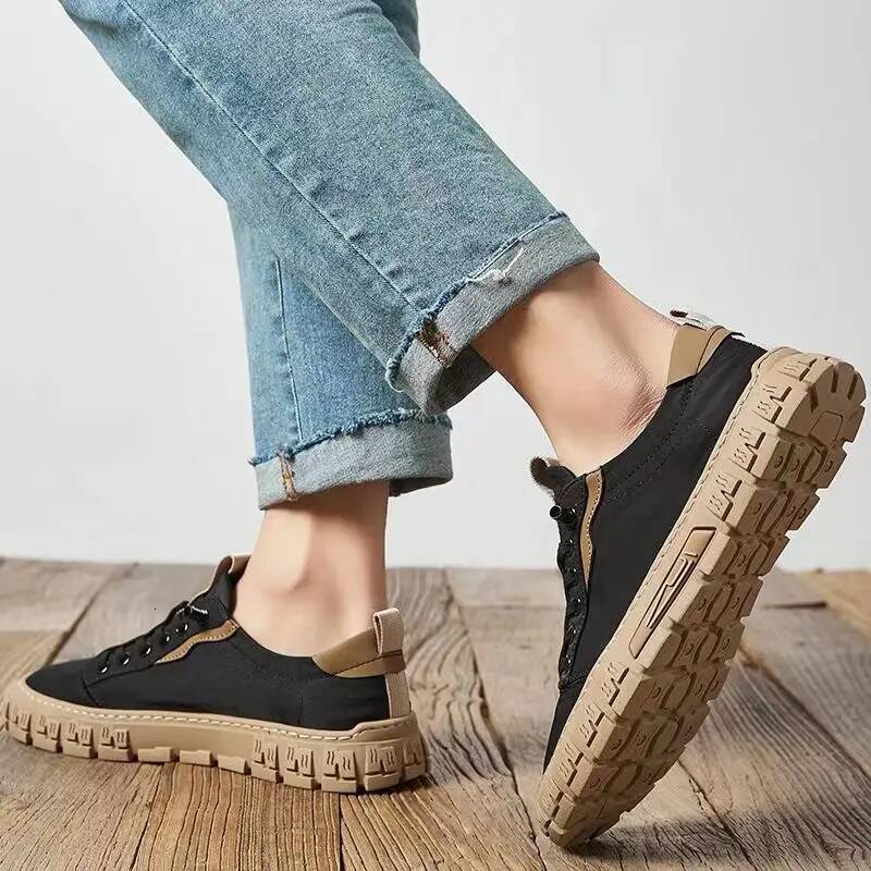 Men Casual Breathable Ice Silk Canvas Loafers Sneakers Outdoor Comfort Slip on Flat Vulacnized Shoes ddmysaturn