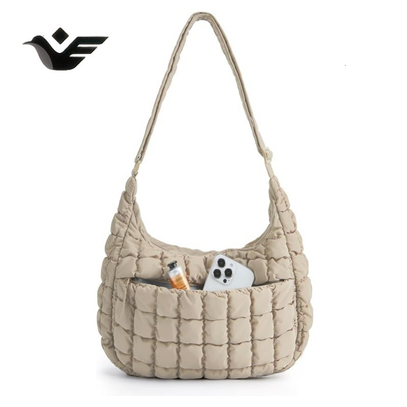 Feiyan Free Shipping New Designer Bag Luxury Shopping Bag Fashion Single Shoulder Handheld Dumpling Bag Large Capacity Down Cotton Underarm Women'