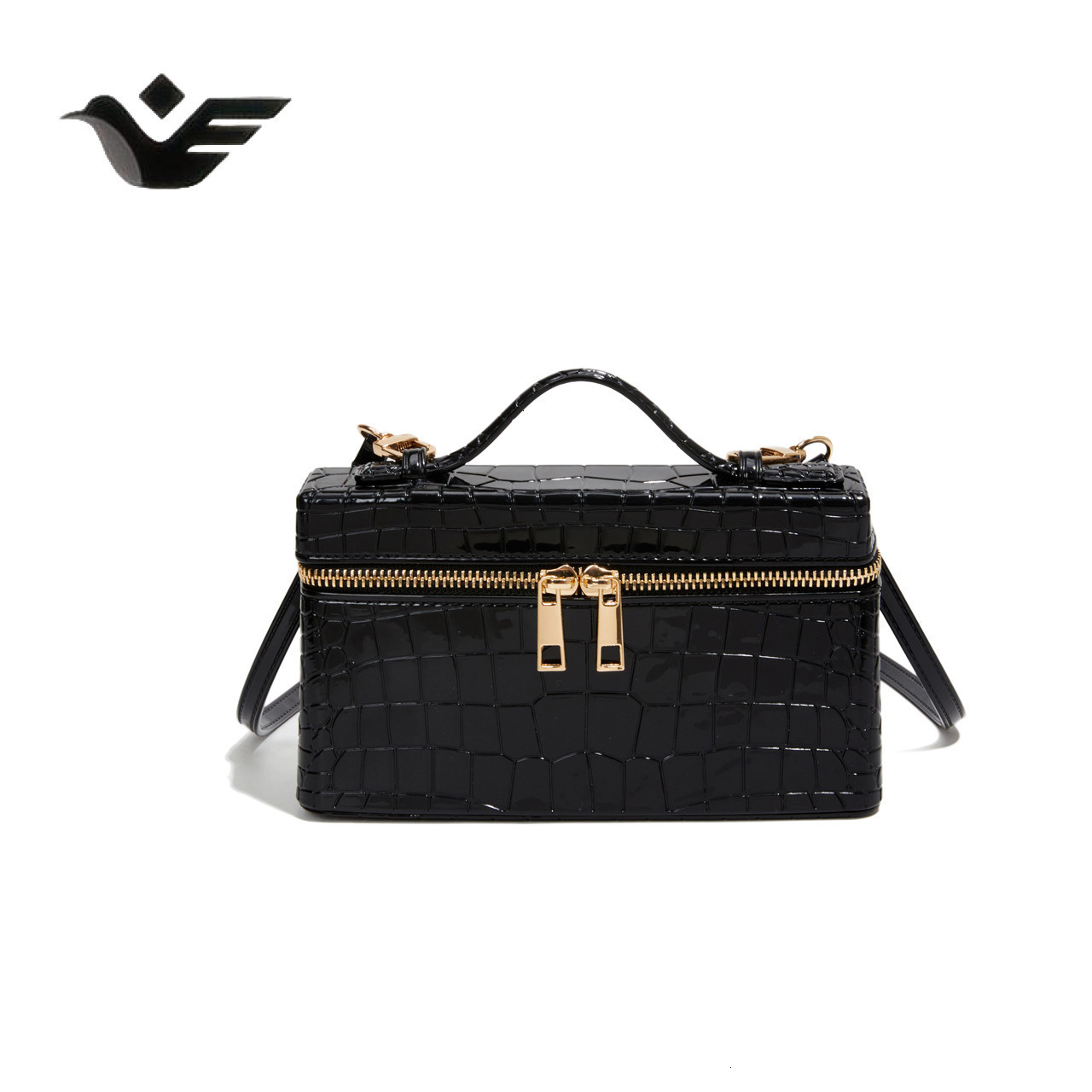 Feiyan Free Shipping New Designer Bag Luxury Shopping Bag High-end Handbag For Women Crocodile Pattern Box Bag Fashion Versatile Commuter Small
