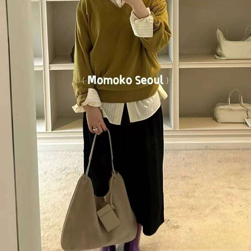 Ladies' Fashionable And Minimalist Designer Suede Shoulder Bag With Large Capacity Plush Handbag