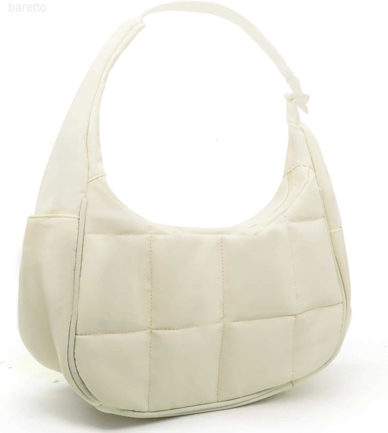 Puffer Crescent Shoulder Bag for Women Nylon Crescent Bag Trendy Crescent Sling Bag Small Tote Bags M250903