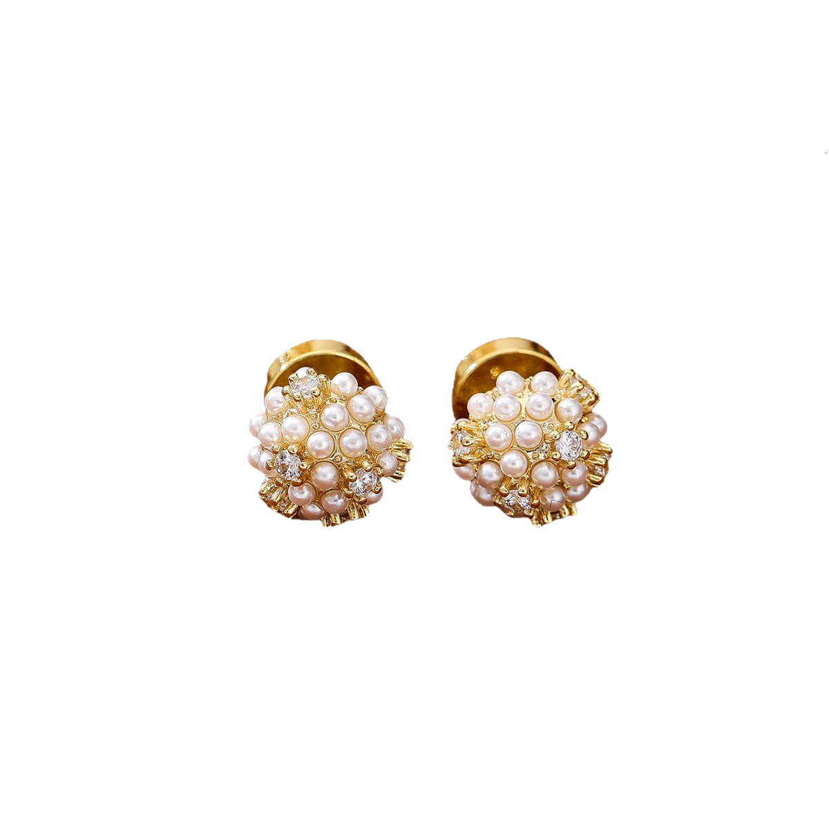 Hot Selling Baroque Style Pearl Earrings Designer Luxury Free Shipping Sweet Girl Temperament Fashionable And Shiny Diamond Earrings Compact Earrings
