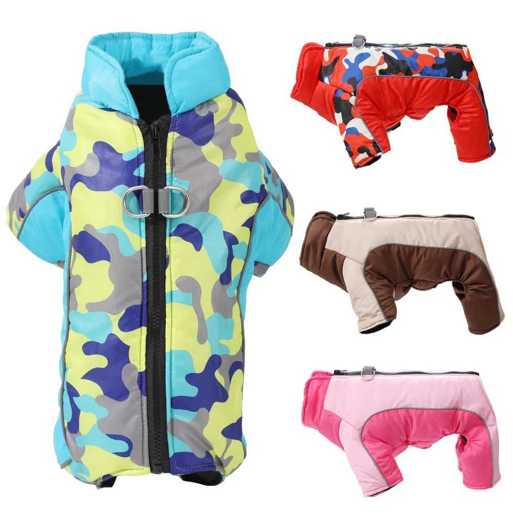 Waterproof Dog Jumpsuit Puppy et For Small Dogs Coat With Dring Winter Reflective Pet Overalls Camouflage Chihuahua Costume W250904