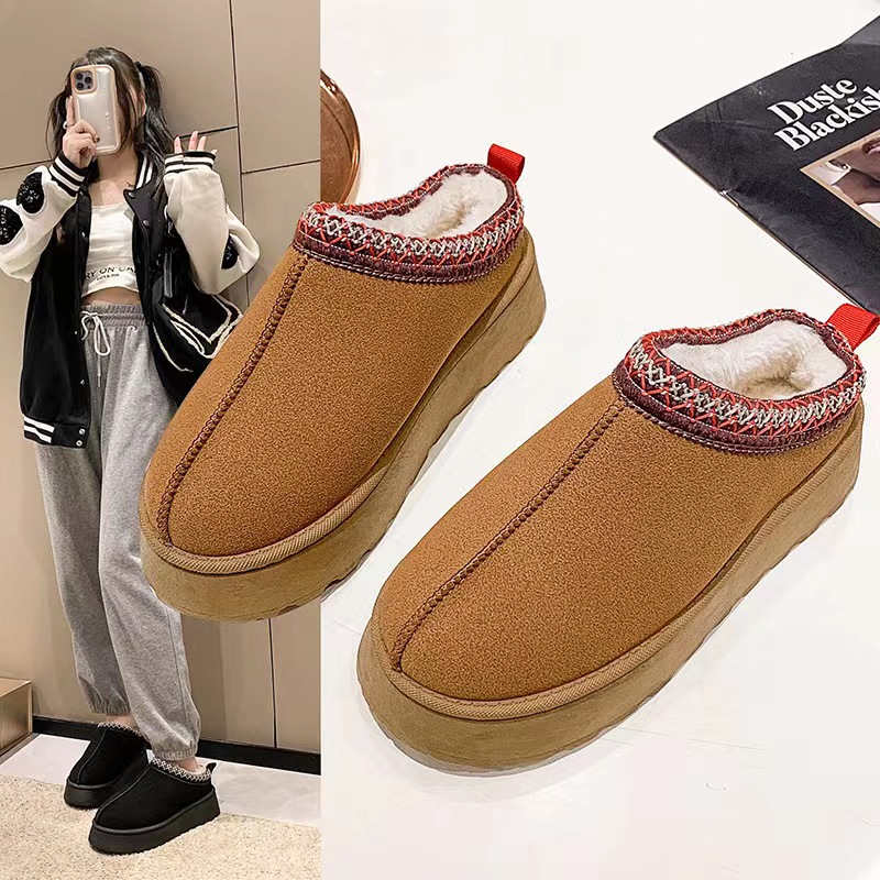 Hot new free shipping designer boots for womens snow boots black kahki brown beige New winter versatile and fashionable low top snow boots