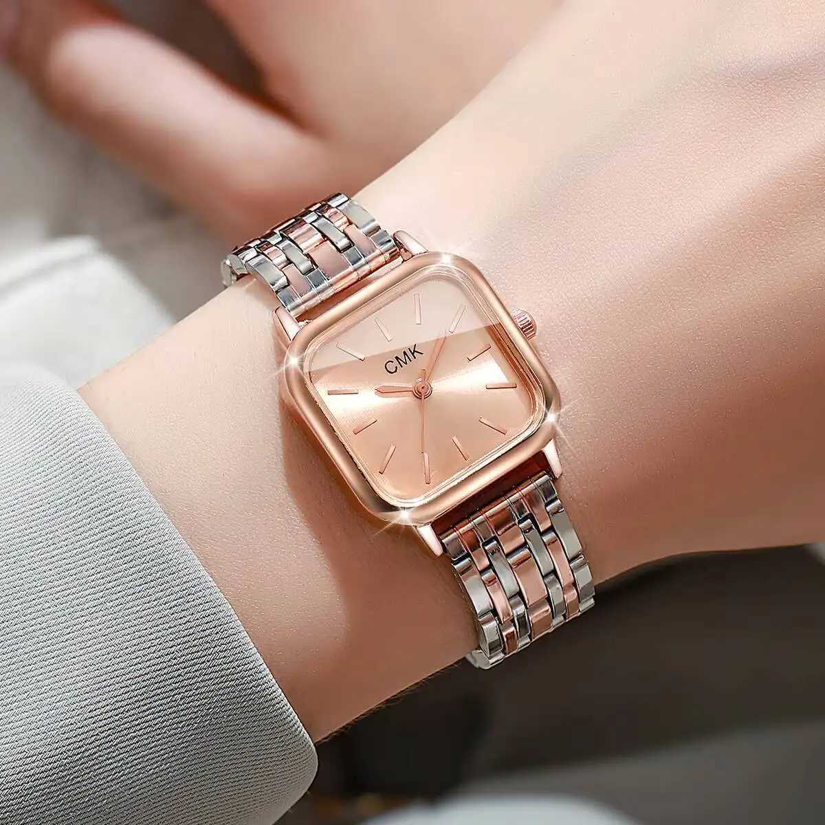 Fashion Square Wen Watches Simple Dial Analog Quartz Wristwatches Girls Clock Reloj Mujer X250904