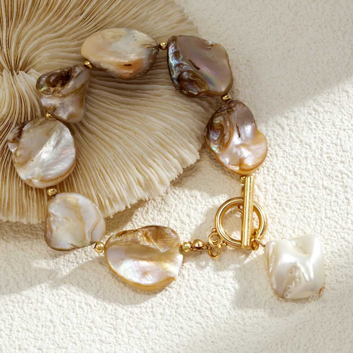 Irregular Shell Beaded Bracelet Vacation Retro Simple Personality Fashionable Wen Jewelry Accessories Gifts Y250904