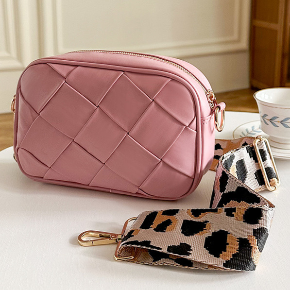 Women s Shoulder Bag New Leather Woven Bag Autumn New Designer Bag Women s Crossbody Bag Solid Color Simple Style Small Square Bag Women s Handbag