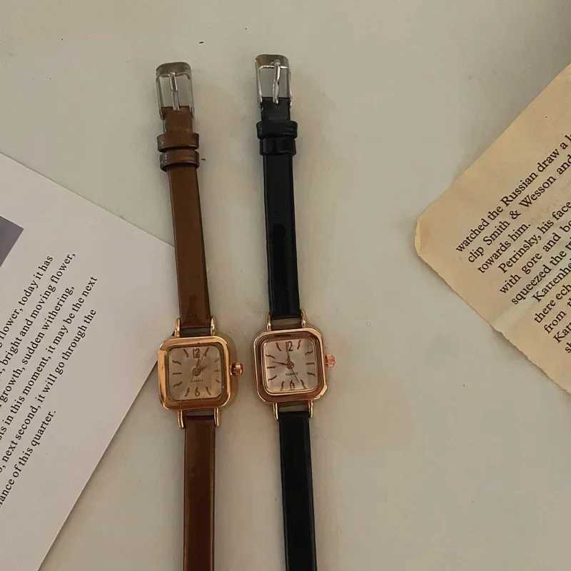 Small Square Dial Wen Watch Thin Leather Strap Ladies Wristwatch Elegant Quartz Fem Watches Casual Relogios Feminino Reloj X250904