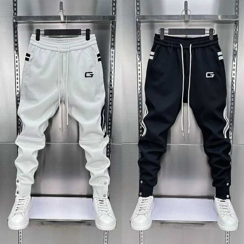 Spring Mens Black Joggers Korean High Street Sports Trousers Cotton 9Minute Sweatpants Fashionable Mens Clothing 2025 NewXJ250904