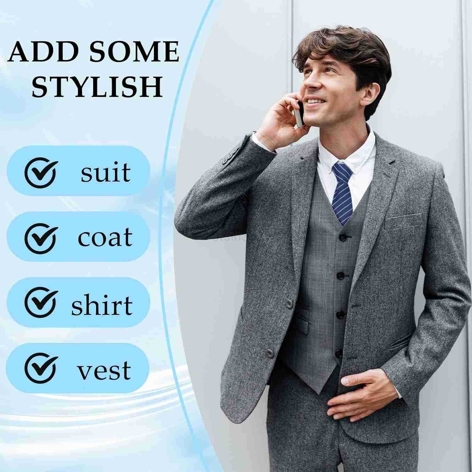 Mens Ties Zipper Ties for Men Pre Tied Mens Tie 4 Pack Adjustable Mens Neckties for Business Wedding PartyW250904