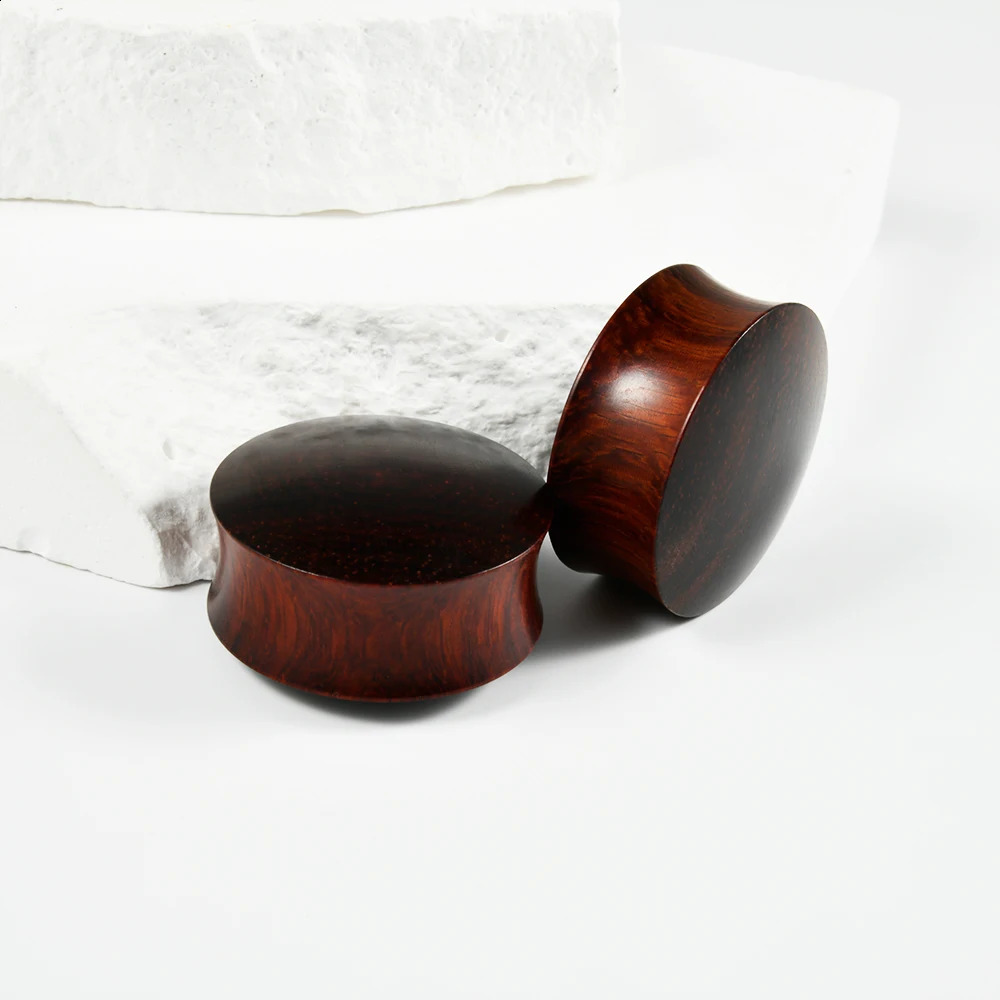 1PAIR Wood Ear Double Flared Plugs Tunnel Plug Flesh Expander Gauge Stretchers Earrings Man Body Piercing Jewelry 8mm25mm 250903