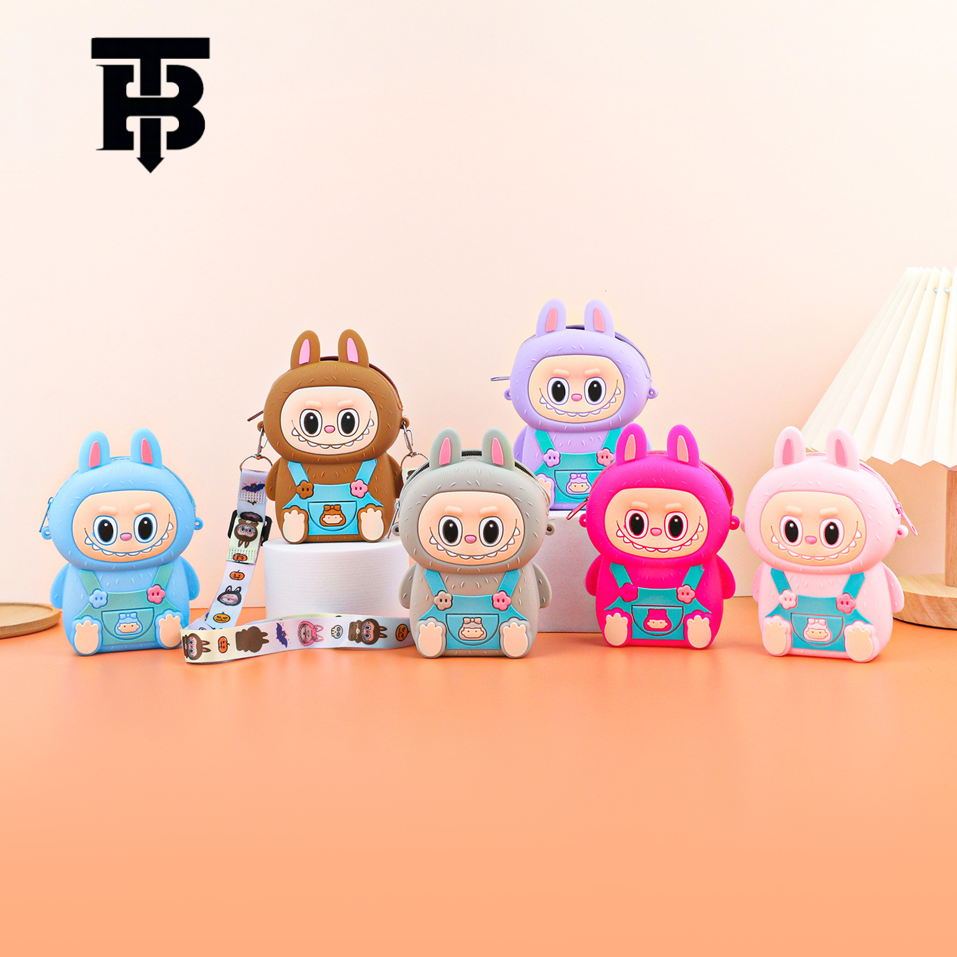 TB BHULAMTE In Stock New City Silicone Labubu Plush Crossbody Bag Cute Labubu Designer S Bag Colorful Crossbody Shoulder Bag