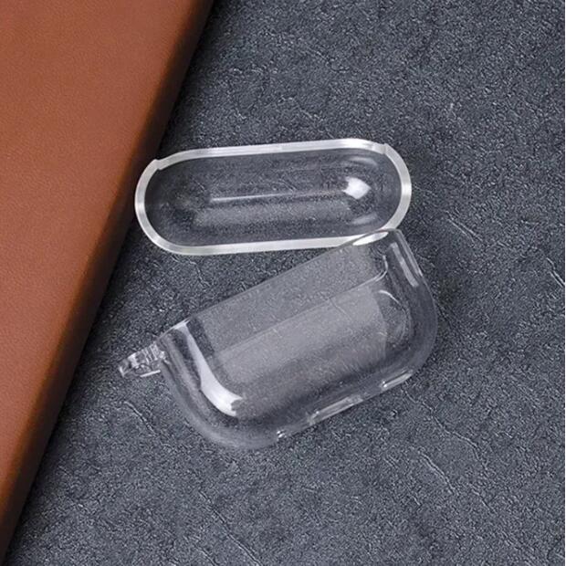 RNT Seller earphone case Transparent portable lightweight Bluetooth earphone case with cute silicone shock resistant protective shell earplugs