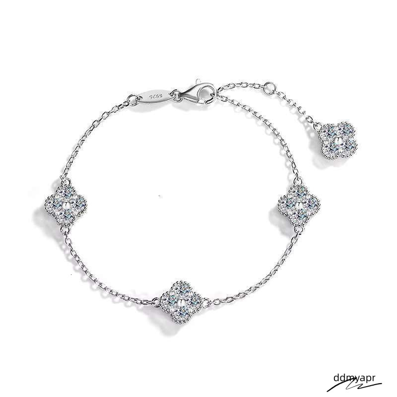 Gold Plated S Sier Moissanite Tennis Bracelet For Women VVS Dia Quality With Ddmyday GRA Certificate, Elegant Charm Jewelry Ddmyday