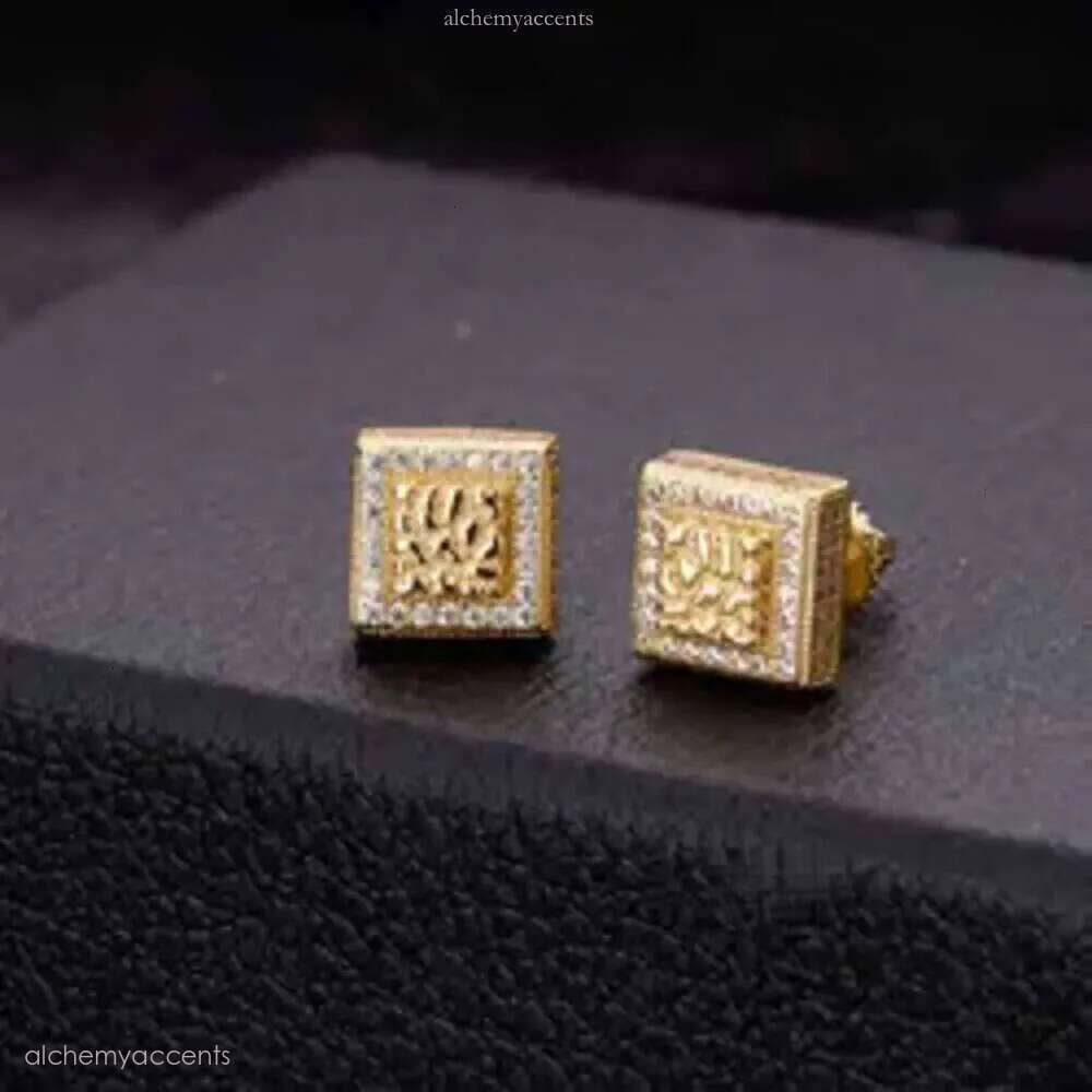 2025 Designer Top Men's 10k Plated Sier Pin VVS Moissanite Real Gold Earrings Jewelry Fashion Gifts