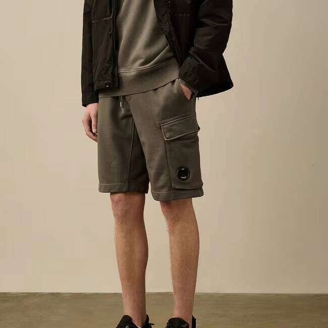 New Jogger Breathable Mid-Waist Casual Solid Pattern Sweat Shorts with Pockets for Running Training Exercise