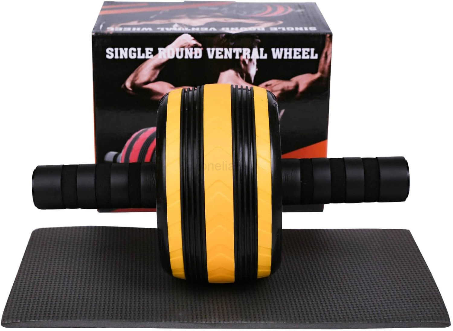 AB Wheel Roller Exercise Abdominal Fitness Wheel Workout StrengthTraining Roller 112W W250904