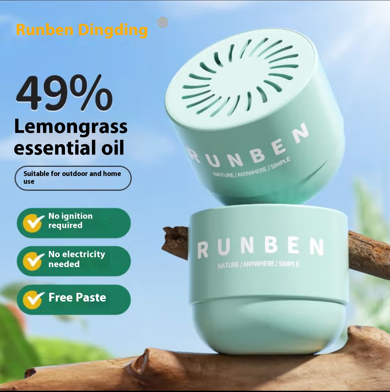 Mosquito Coil Refill Liquid Children's Essential Oil Patches Insect Repellent Spray Outdoor Mosquito Repellent Purple Grass Ointment