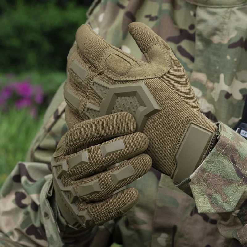 Touch Scree Tactical Gloves Mens Paintball Airsoft Outdoor Sport Shooting Hiking Racing Police Full Finger GlovesXJ250904