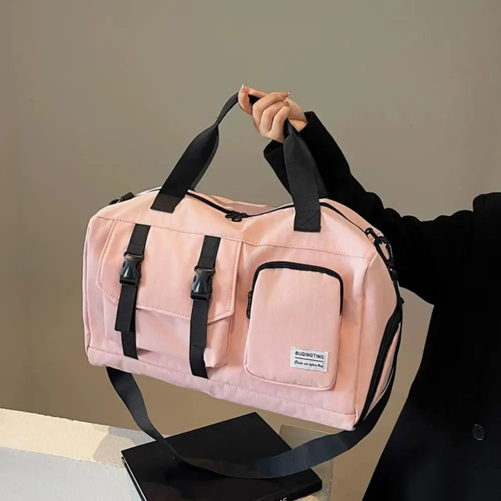 Oxford Cloth Fitness Duffel Bag Lightweight Large Capacity Travel Luggage Bag Dry And Wet Separation with Shoe Compartment 250903