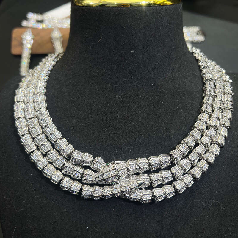 Bao Series Three-Layer Fine Jewelry Set INS Hot-Selling High-End Snake Necklace