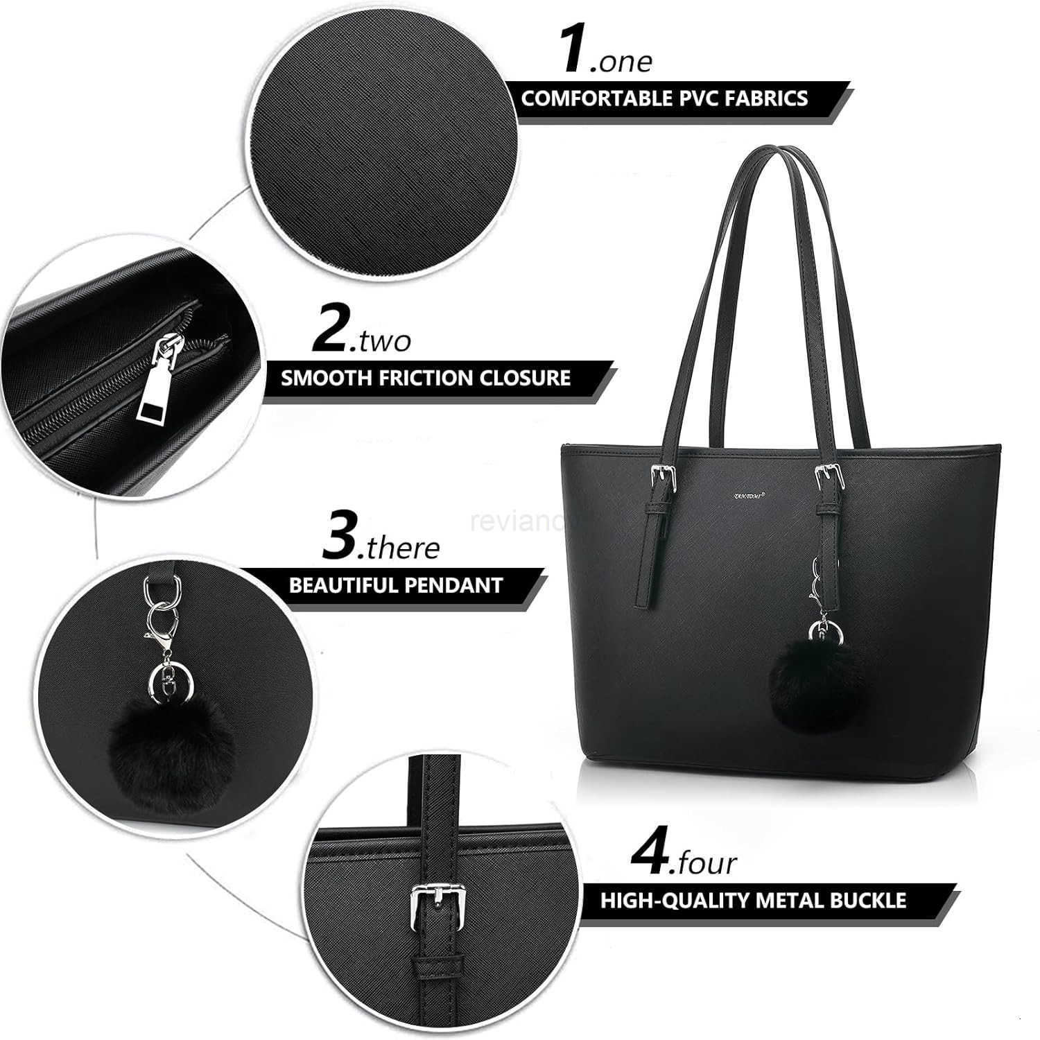 Tote Bag for Women Large Purse Top Handle Ladies Shoulder Bags for Office School ShoppingW250904