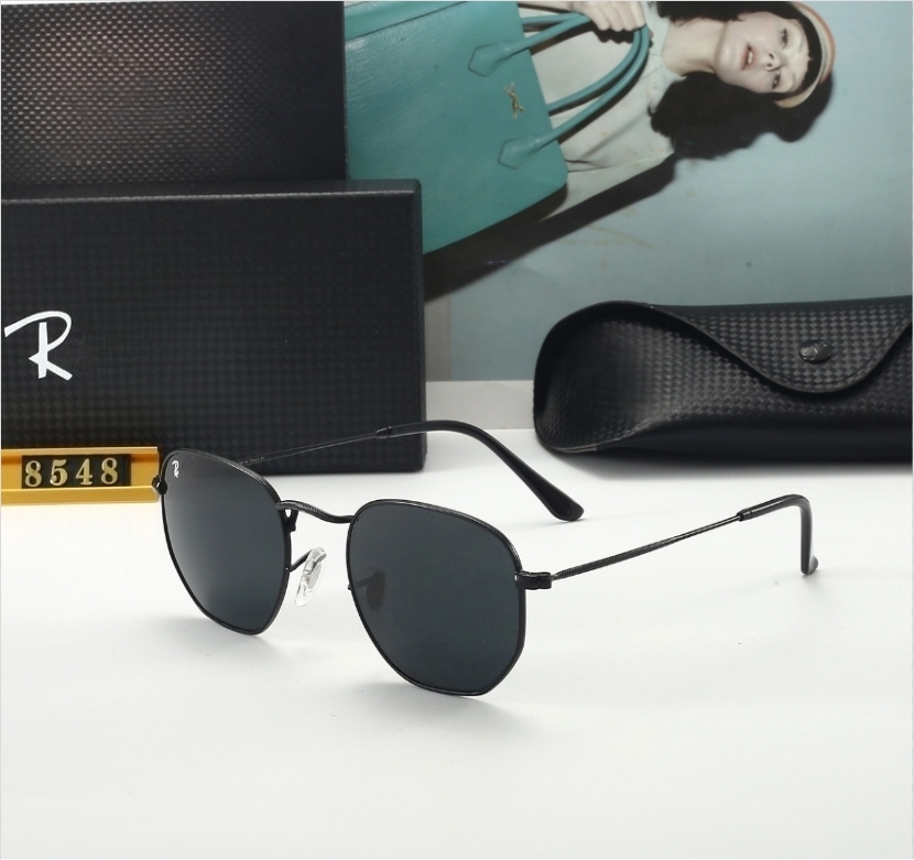High Quality Mens Womens Hexagonal Sunglasses 3548 8548 Luxury Eyewear Men Women Fashion Classic Polaroid Metal Frame Glass Lenses sunnies Gift box top AAA