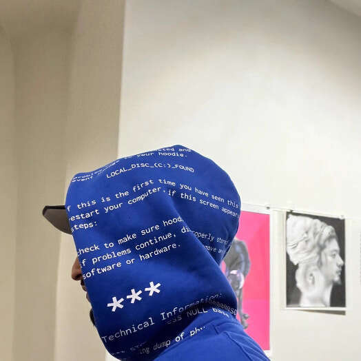 New Hoodie Long Hooded Printed Unisex Zipper Sweatshirt Jacket