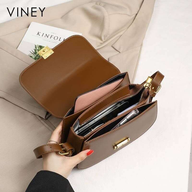 VINEY Ladies 2025 New Crossbody Tofu Single Shoulder Armpit Small High-Grade Genuine Leather Women's Bag