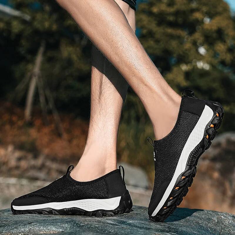 Fashion Summer Men Sneakers High Quality Casual Sport Shoes Air Mesh Outdoor Breathable Slip-on Flats Shoe Comfortable for Man ddmysaturn