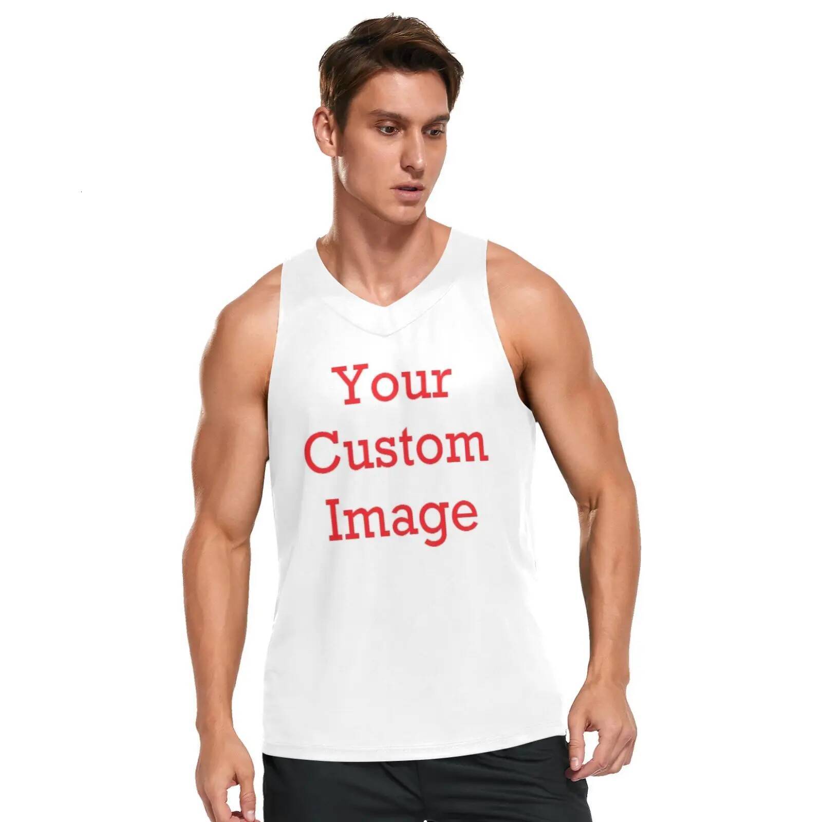 tank Men's Jerseys Summer Tank Top Basketball Club Customized sports warkout & training tops