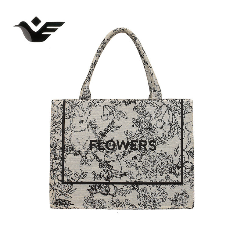 Feiyan Free Shipping New Designer Bag Luxury Shopping Bag Vintage Embroidered Handbag For Women New Fashion Monogram Shoulder Bag Trendy Versatile Lar