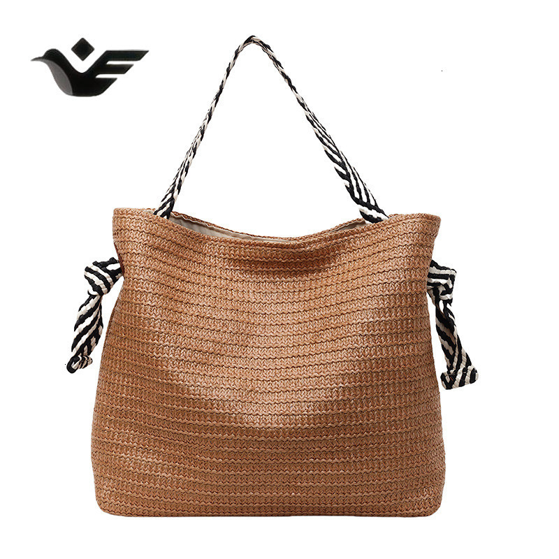 Feiyan Free Shipping New Designer Bag Luxury Shopping Bag Large Capacity Woven Bag Straw Shoulder Bag Beach Vacation Stylish Underarm Bag Large Capaci