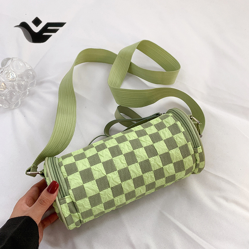 Feiyan Free Shipping New Designer Bag Luxury Shopping Bag Women's Single Shoulder Bag Trendy Fashion Crossbody Phone Bag Checkerboard Wide Strap 