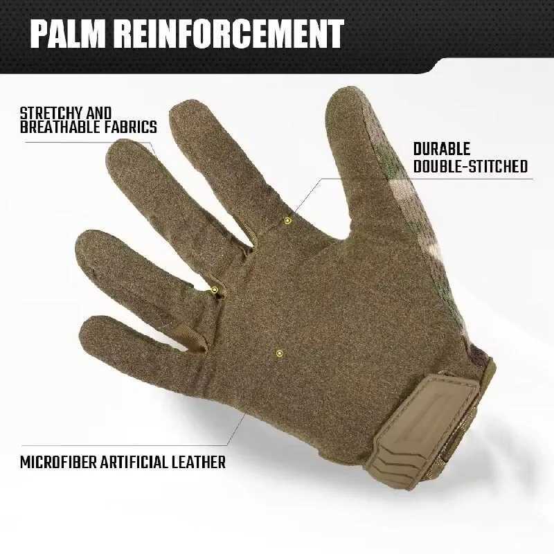 Tactical Full Finger Gloves for Men And Women Touch Screen Compatib Combat Shooting Hunting Outdoor Sports Work MittensXJ250904