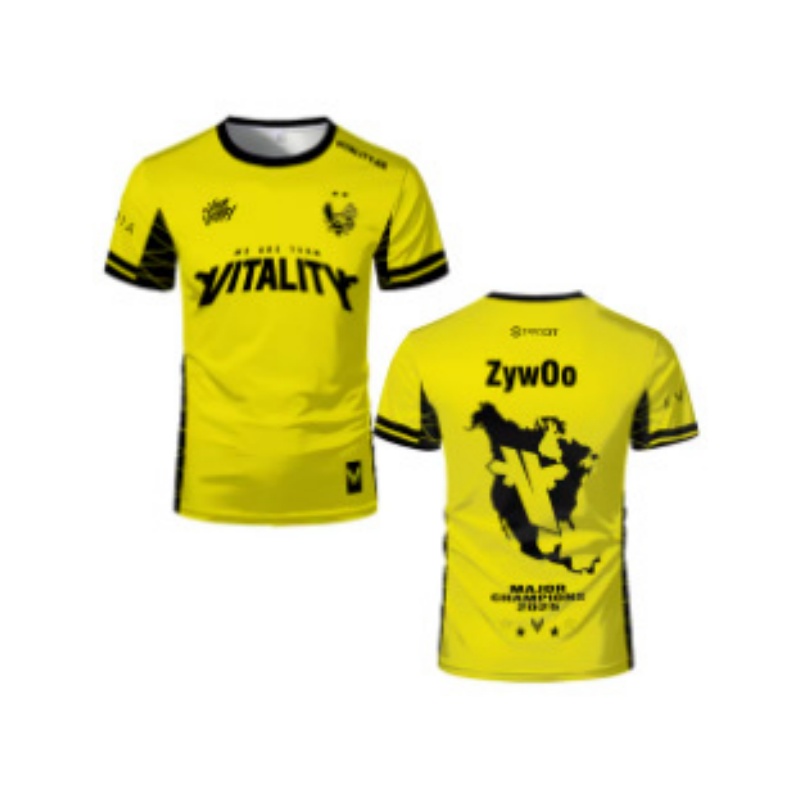 Fans Tops&Tees Vitality University CS2 Major 2025 Two Star Esports Team Uniform Men Fashion O-neck Design T-shirts Zyw0o Ropz Fans