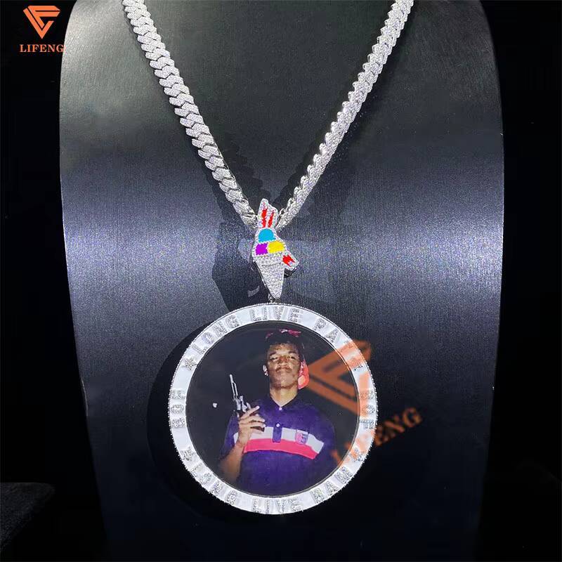 Luxury Custom 10mm Miami Iced Cuban Link Chain Gold Plated Solid 925 Sterling Silver Necklace for Men Mens Jewelry